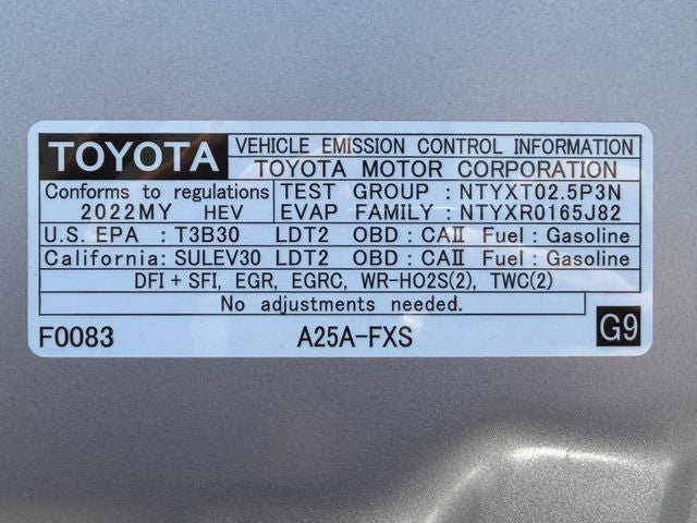 2022 Toyota RAV4 Hybrid XLE