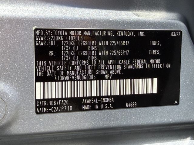 2022 Toyota RAV4 Hybrid XLE