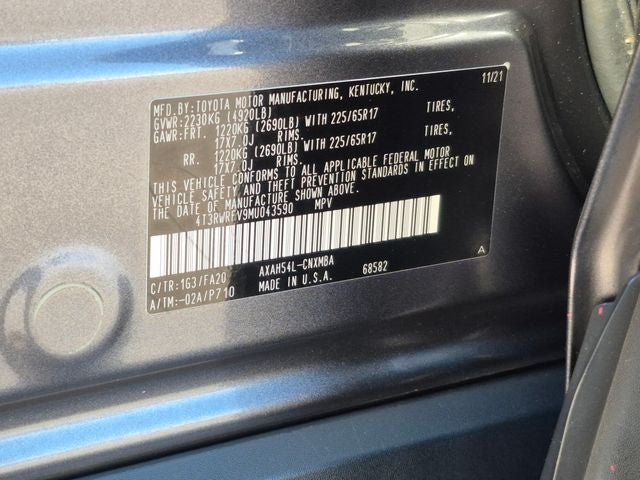 2021 Toyota RAV4 HYBRID XLE