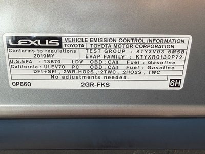 2019 Lexus ES 350 F Sport