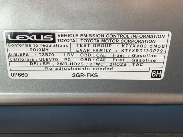 2019 Lexus ES 350 F Sport