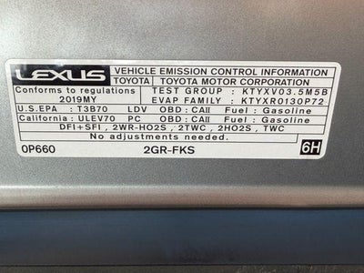 2019 Lexus ES 350 F Sport