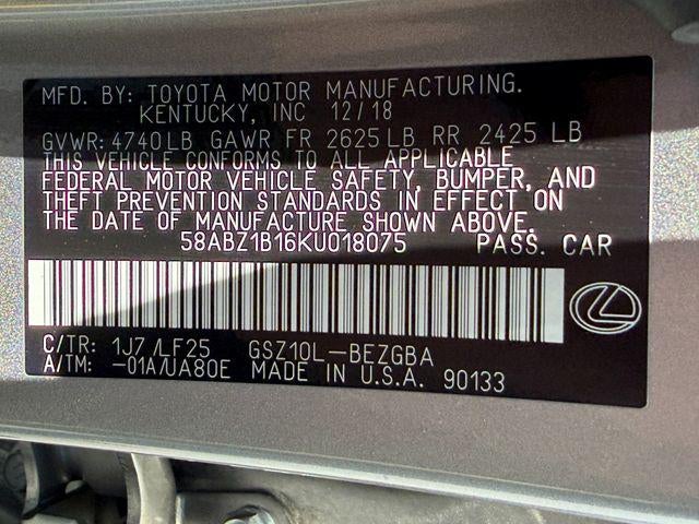 2019 Lexus ES 350 F Sport