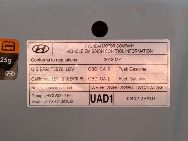 2018 Hyundai Elantra Value Edition