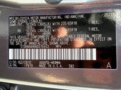 2022 Toyota Highlander Hybrid XLE