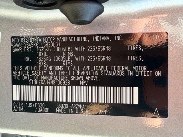 2022 Toyota Highlander XLE