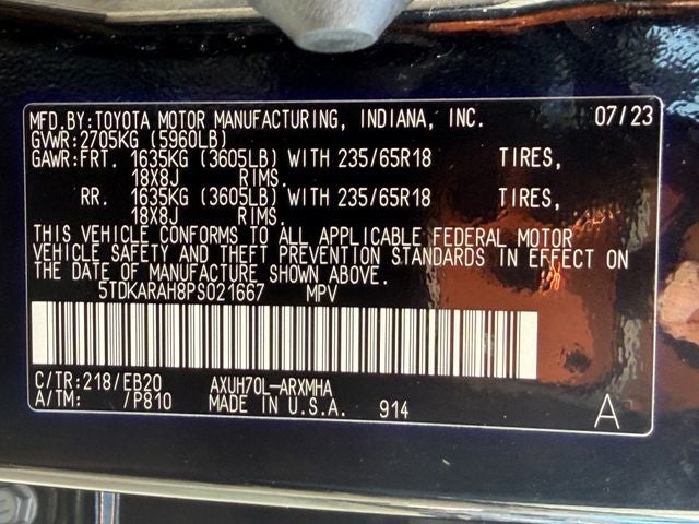 2023 Toyota Highlander Hybrid XLE