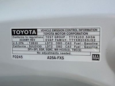 2026 Toyota Highlander Hybrid XLE