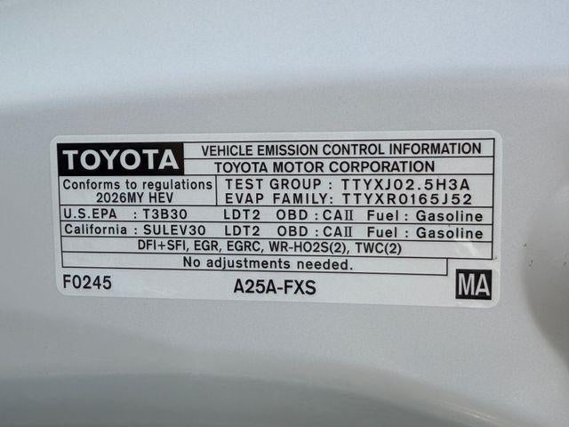 2026 Toyota Highlander Hybrid XLE