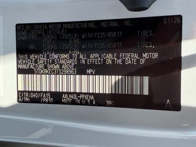 2026 Toyota Sienna LE 8 Passenger