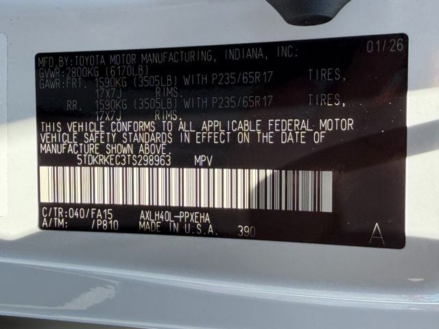 2026 Toyota Sienna LE 8 Passenger