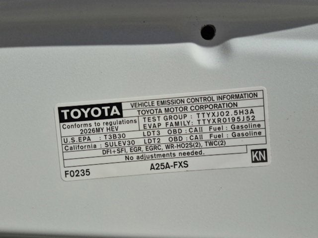 2026 Toyota Sienna LE 8 Passenger