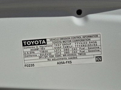 2026 Toyota Sienna LE 8 Passenger