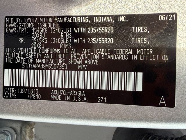 2021 Toyota Highlander Hybrid Limited