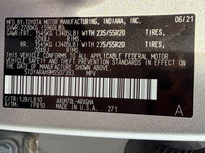 2021 Toyota Highlander Hybrid Limited