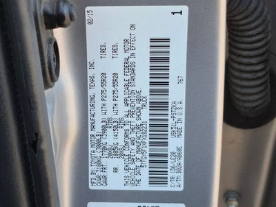 2015 Toyota TUNDRA 4X2 Platinum 5.7L V8