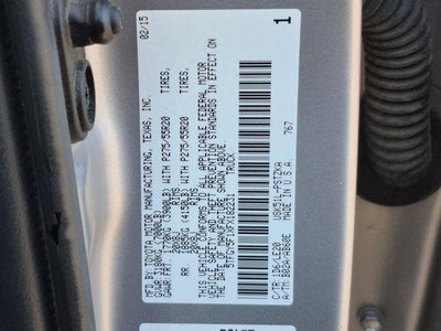 2015 Toyota TUNDRA 4X2 Platinum 5.7L V8