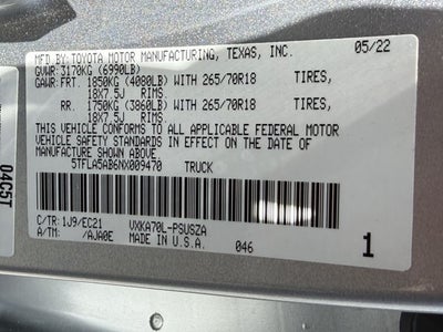 2022 Toyota TUNDRA 4X2 SR5