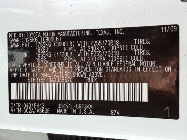 2010 Toyota TUNDRA 4X2 Grade