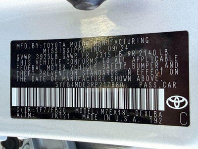 2024 Toyota Corolla LE