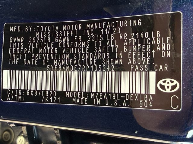 2024 Toyota Corolla LE