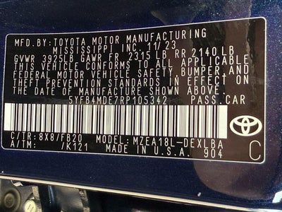 2024 Toyota Corolla LE