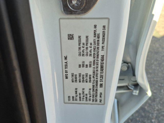 2021 Tesla Model 3 Standard Range Plus