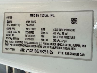 2022 Tesla Model 3 Performance