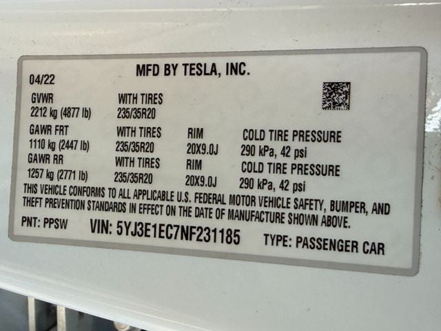 2022 Tesla Model 3 Performance