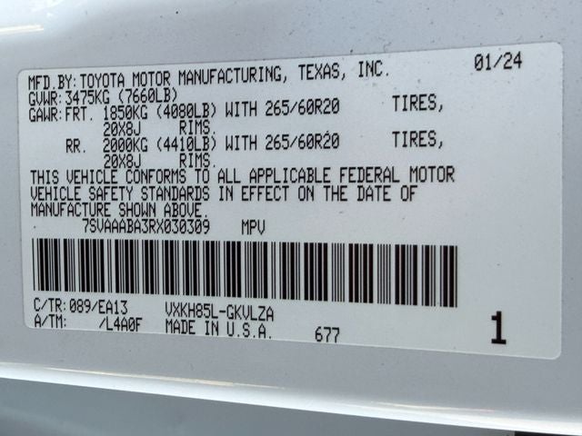 2024 Toyota Sequoia Limited