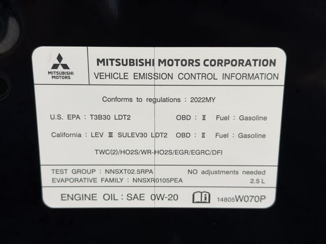 2022 Mitsubishi Outlander SEL