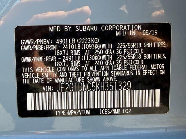 2019 Subaru Crosstrek Hybrid