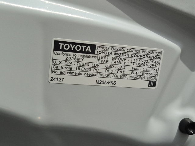 2026 Toyota Corolla LE
