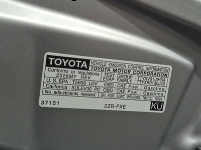 2026 Toyota Corolla Hybrid LE