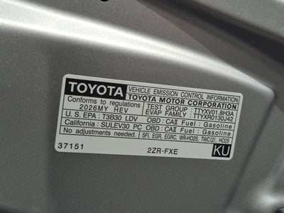2026 Toyota Corolla Hybrid LE