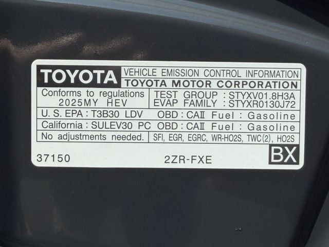2025 Toyota Corolla Hybrid LE