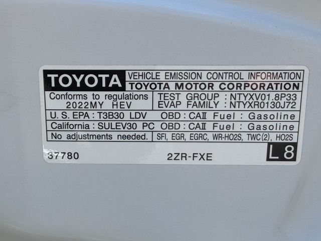 2022 Toyota Corolla Hybrid LE