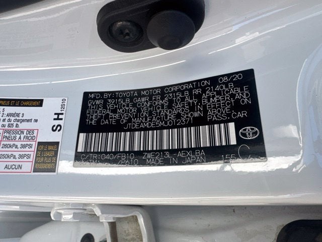 2021 Toyota Corolla Hybrid LE