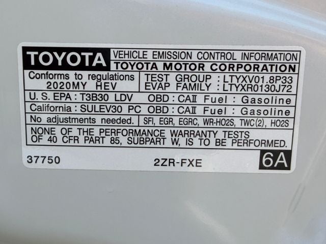 2020 Toyota Corolla Hybrid LE