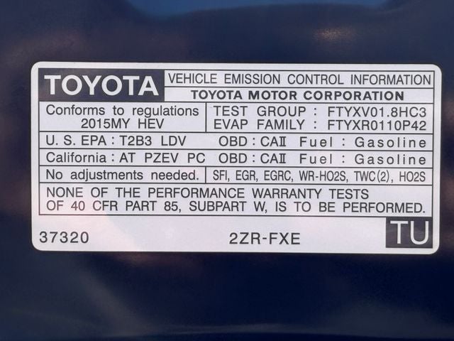2015 Toyota PRIUS Two