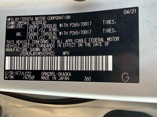2021 Toyota 4RUNNER TRD Off-Road Premium