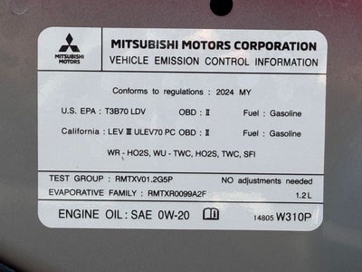 2024 Mitsubishi Mirage ES