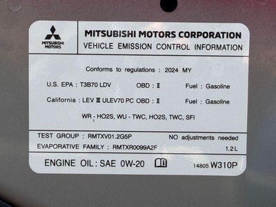 2024 Mitsubishi Mirage ES
