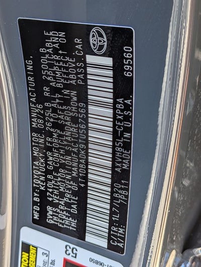 2026 Toyota Camry XSE AWD