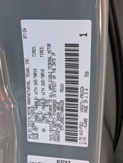 2026 Toyota Tundra SR5