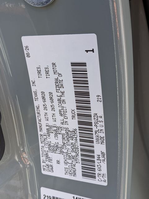 2026 Toyota Tundra 1794 Edition