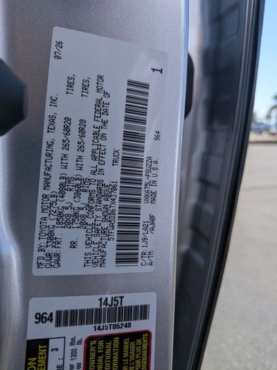 2026 Toyota Tundra Platinum