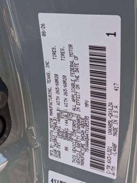 2026 Toyota Sequoia Limited