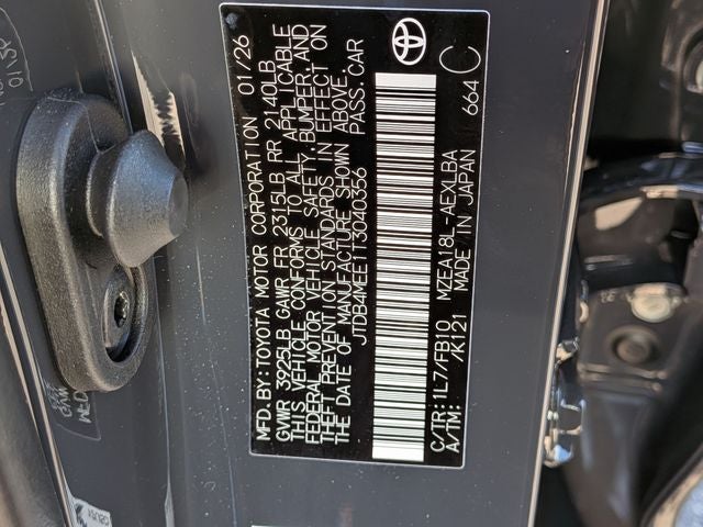 2026 Toyota Corolla LE