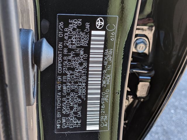 2026 Toyota Corolla Hybrid LE